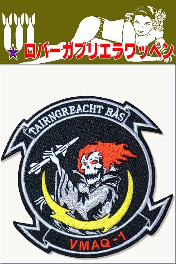 ミリタリー ワッペン パッチ フライトジャケット 岩国 海兵隊 刺繍 米海兵隊 岩国航空基地 パッチ 刺繍 両面 ベルクロ 付き